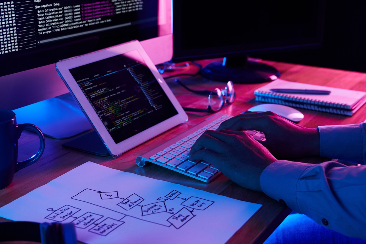 computer programmer at work