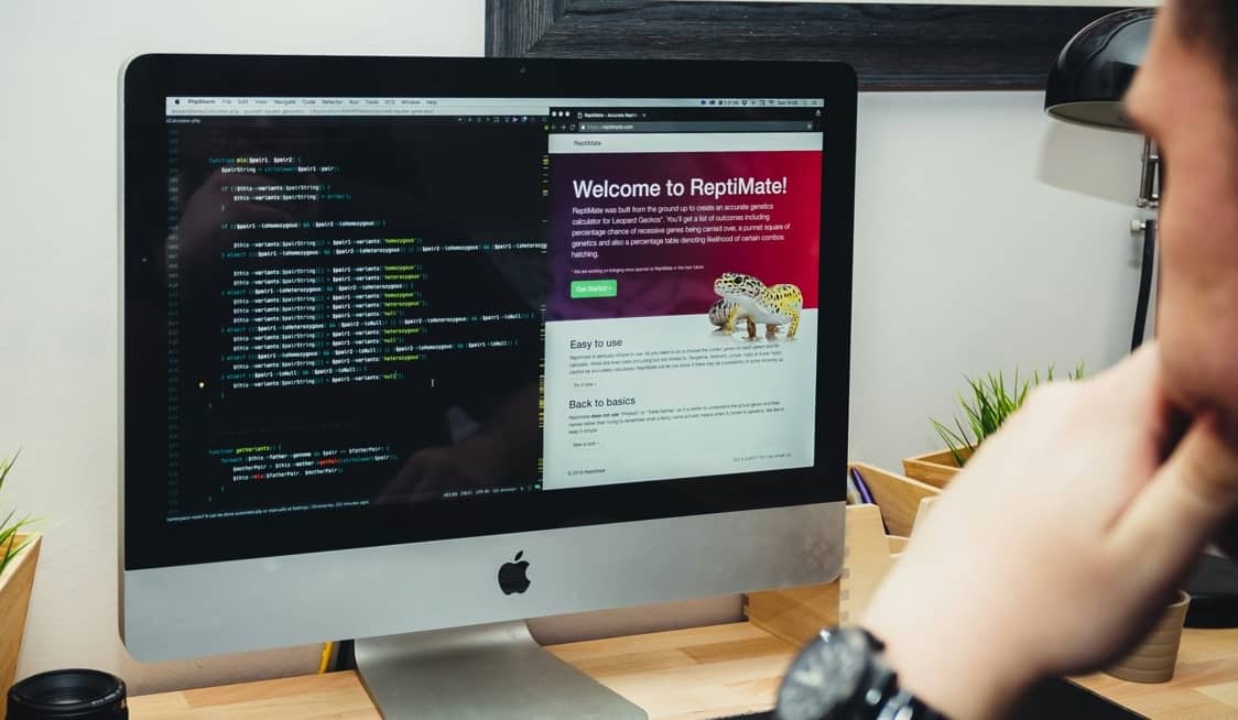 coder at desk